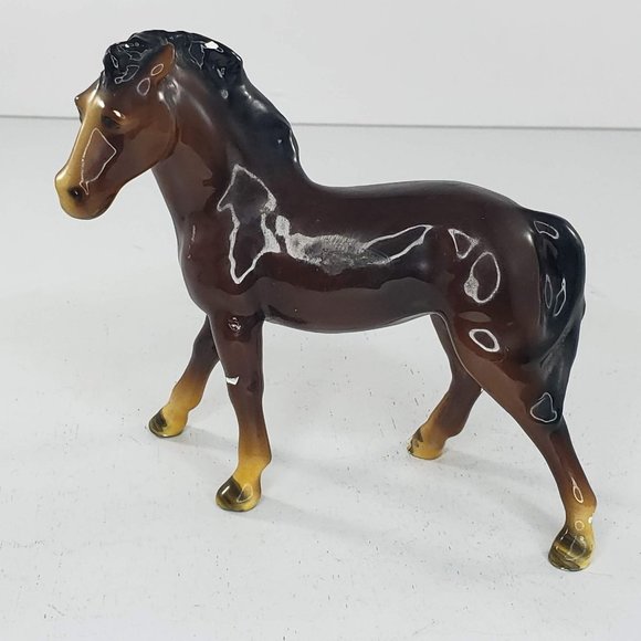 Mortens Studio Horse Pony Bay Brown Figurine Mid Century 1950s - Picture 2 of 9